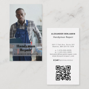 Handyman Repair Foto QR Code Visitekaartje
