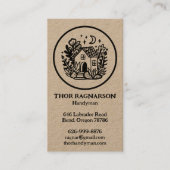 Handyman Reparatie Bouw Landschap KRAFT Visitekaartje (Voorkant)