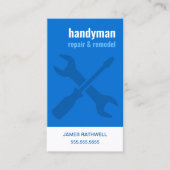 Handyman reparaties met QR-code Visitekaartje (Voorkant)