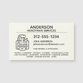 Handyman Réparation à domicile Carte de visite mag (Devant)