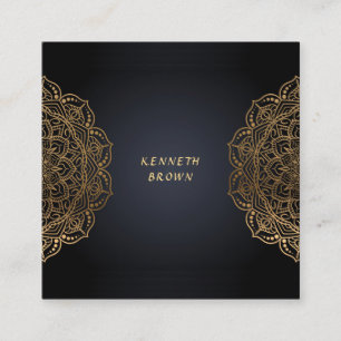 Handyman Repareert Black Gold Vierkante Visitekaartje