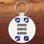 Handyman ronde Sleutelhanger (Achterkant)