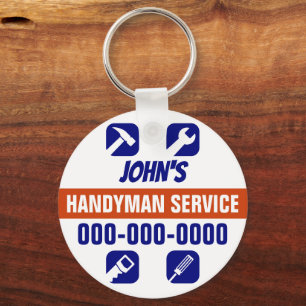 Handyman ronde Sleutelhanger