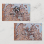 Handyman Rusty Metal Visitekaartje (Voorkant / Achterkant)