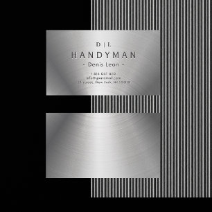 Handyman RVS Monogram Visitekaartje