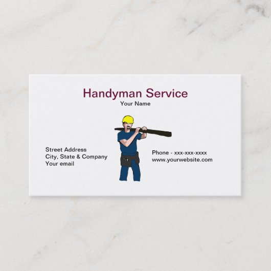 Handyman Service Visitekaartje (Voorkant)