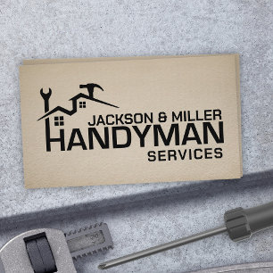 Handyman Services Cool Simple Visitekaartje