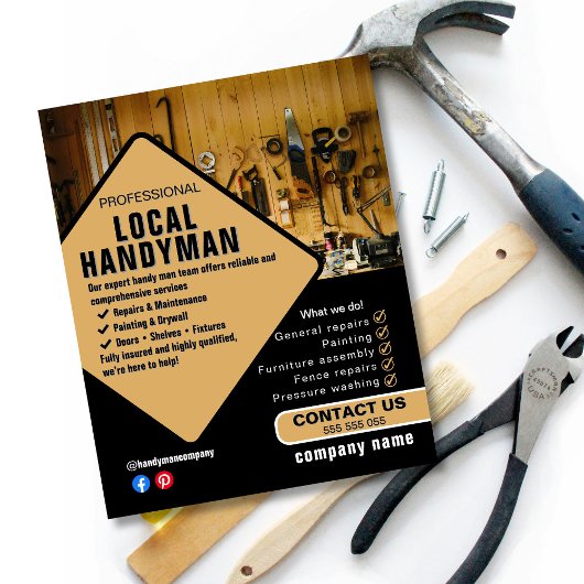 Handyman Services Flyer Template | Local Trades 