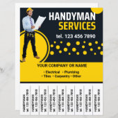 Handyman Services Promotion Flyer (Devant / Derrière)