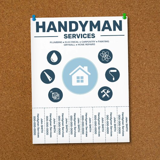 Handyman Services Tear-Off Tabs Flyer