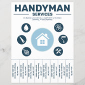 Handyman Services Tear-Off Tabs Flyer (Voorkant)
