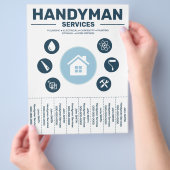 Handyman Services Tear-Off Tabs Flyer (Hand)
