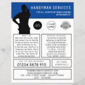 Handyman Silhouette Adverteren Flyer (Voorkant)