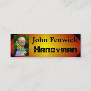 Handyman Sjabloon Small Business Yard Work Fab Mini Visitekaartje