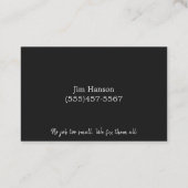 Handyman Steel Bord Maintenance Repair Service Visitekaartje (Achterkant)