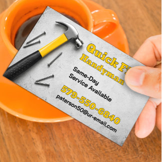 Handyman Template voor reparatieservice op dezelfd Visitekaartje