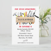 Handyman Tools and Gadgets Birthday Party Kaart (Staand voorkant)