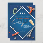 Handyman Tools Birthday Kaart (Voorkant / Achterkant)