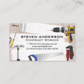 Handyman Tools | Grunge Texture Wall Visitekaartje (Voorkant)