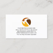 Handyman Tools Tab Home Reparaties Visitekaartje (Achterkant)