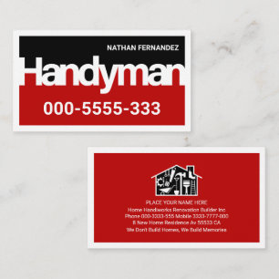 Handyman Uithangbord Frame Bouwer Visitekaartje