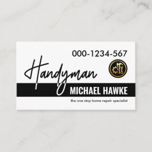 Handyman Uithangbord Gebouw Visitekaartje