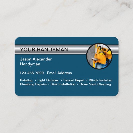 Handyman Unieke Visitekaartjes Design (Voorkant)