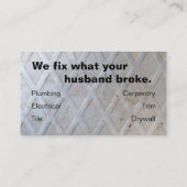 Handyman Visitekaartje (Achterkant)