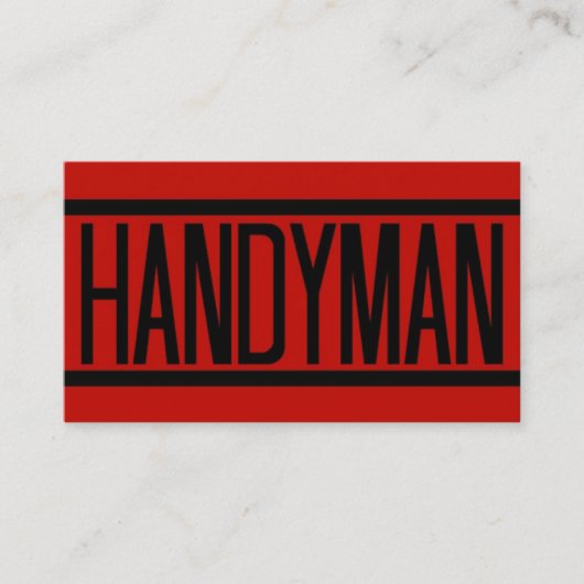 Handyman Visitekaartje (Voorkant)
