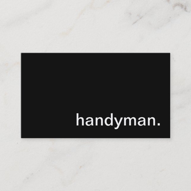 Handyman Visitekaartje (Voorkant)