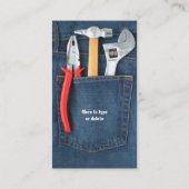 Handyman Visitekaartje (Achterkant)