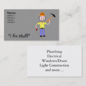 Handyman Visitekaartjes I Fix Stuff (Voorkant / Achterkant)