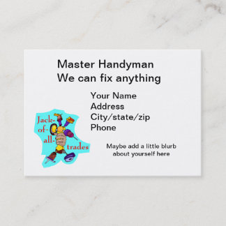 Handyman voor alles visitekaartje