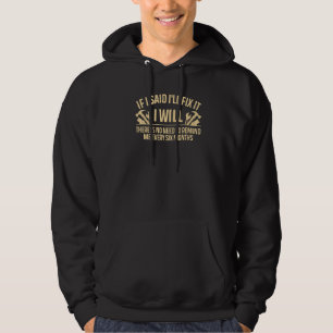 Handyman voor Mannen Papa Carpenter Plumber Elektr Hoodie