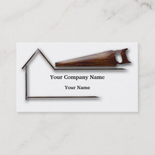 Handyman Wood Saw Business Visitekaartje