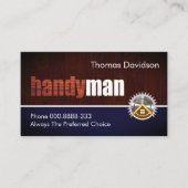 Handyman Wood Signage Visitekaartje (Voorkant)