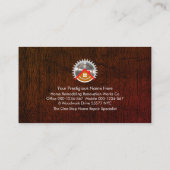 Handyman Wood Timber Layer Visitekaartje (Achterkant)