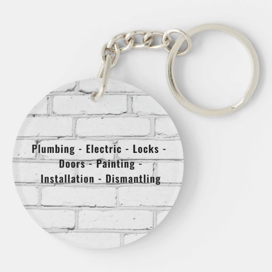 Handymandiensten Sleutelhanger (Achterkant)