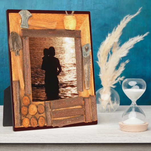 Handyman's Wooden Frame Image Ajouter une plaque p (Côté)