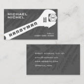 Handymansleutel en gereedschap visitekaartje (Voorkant / Achterkant)