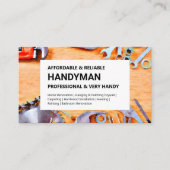 HandymanVisitekaartje - Bouwgereedschap Visitekaartje (Voorkant)