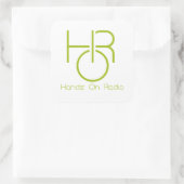 Handz On Radio Groene Sticker met Logo (Tas)