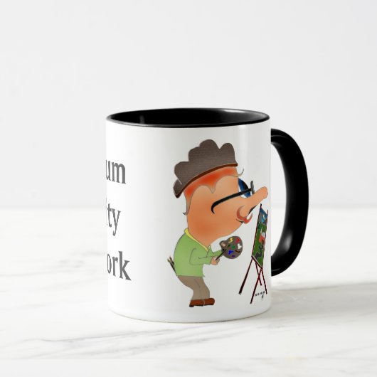 HANDzYMANS.NHOJ - Kunstenaar Mok (Voorkant rechts)