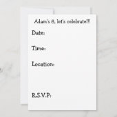 HANDzYMANS-RollerbladerUitnodiging Kaart (Achterkant)