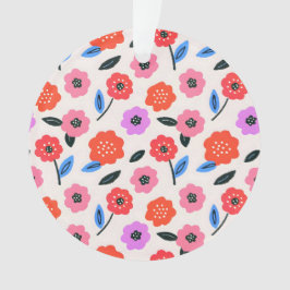 Hane tekening bloemenpatroon ornament