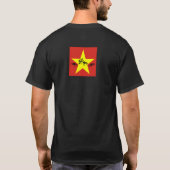 Hanen vechten Vietnam vlag (op de rug) T-shirt (Achterkant)