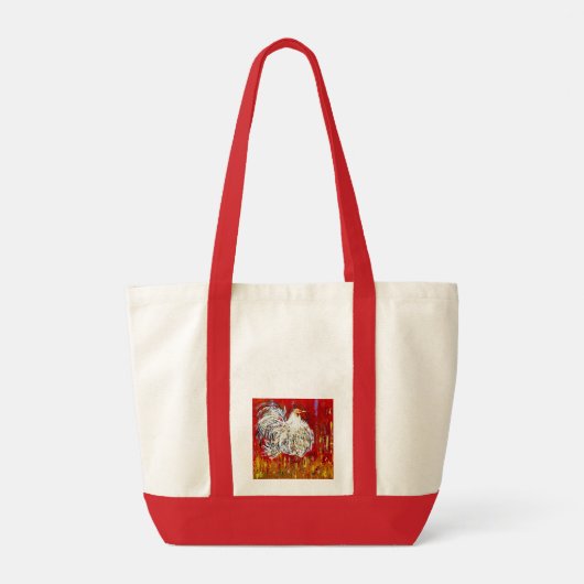 hanenkip-Canvas tas (Achterkant)