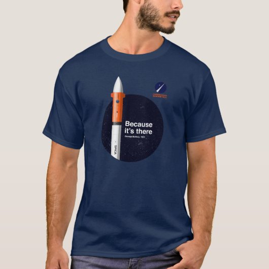 Hanes T-Shirt omdat hij er is (Voorkant)