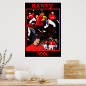 Haney Baseball Poster (Keuken)