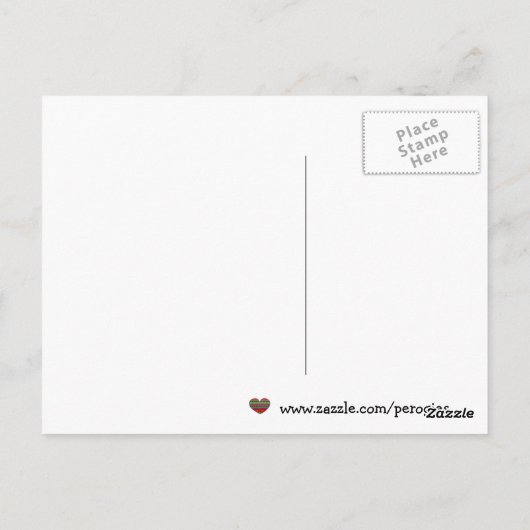 Hang daar de Oekraïense Folk Art, Vera Trembach Briefkaart (Achterkant)